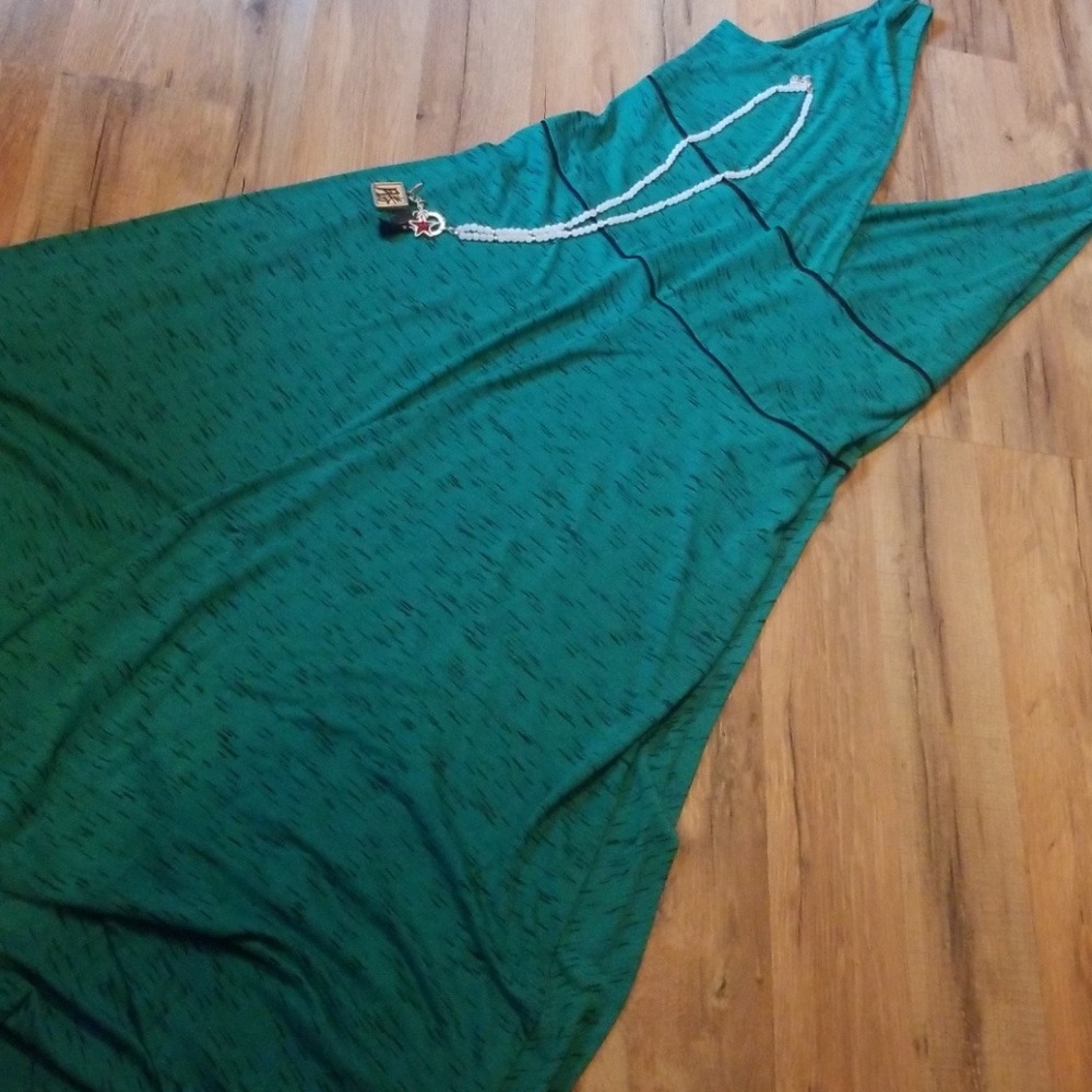 Large green dress